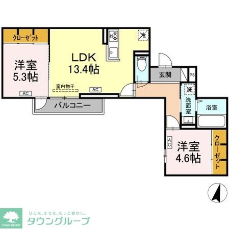 オードリーコートの物件間取画像
